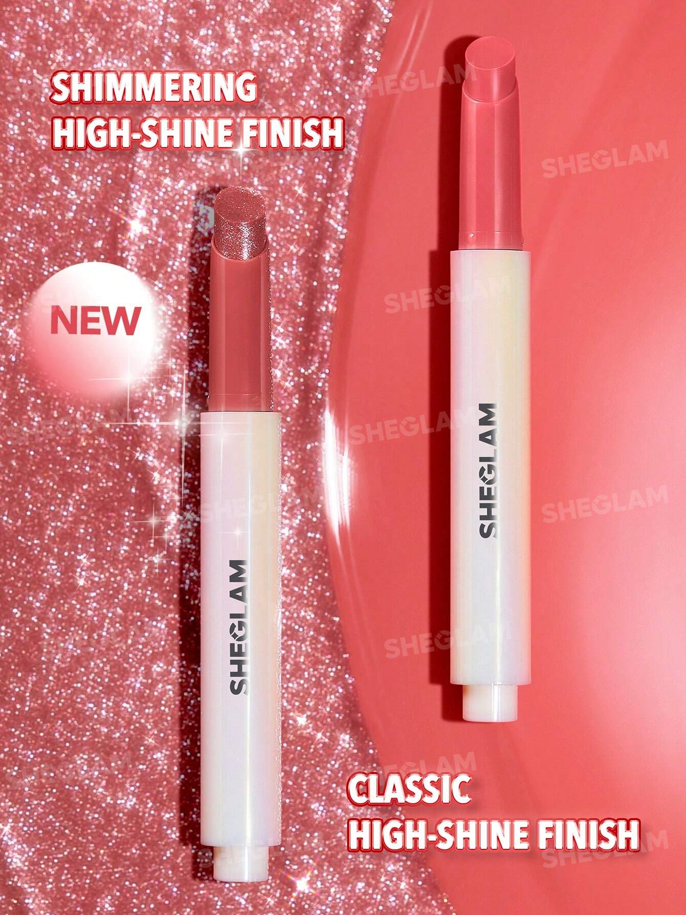 SHEGLAM Pout-Perfect Shimmer Lip Plumper – Sugar Crystl – Clear Glitter Gloss – Plumping Shine – Hydrating Formula – 2g – Korean Beauty