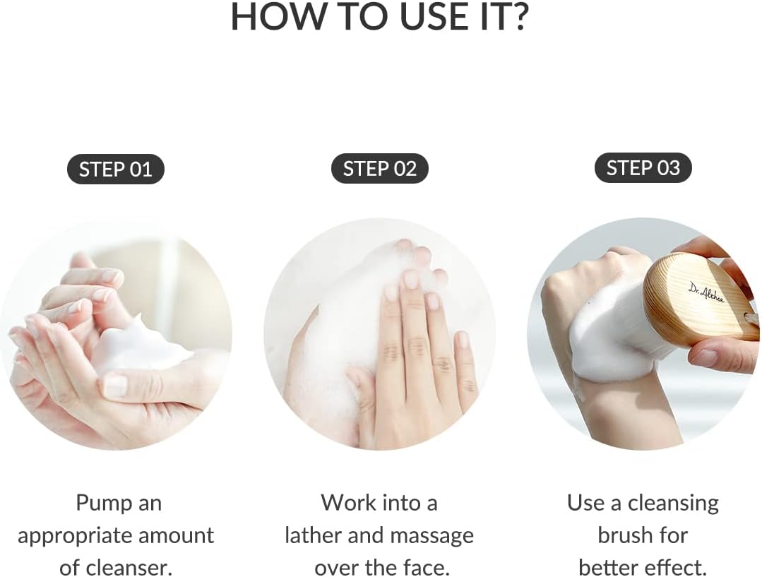 Dr. Althea Amino Acid Gentle Bubble Cleanser – 150ml foam face wash for sensitive and dry skin