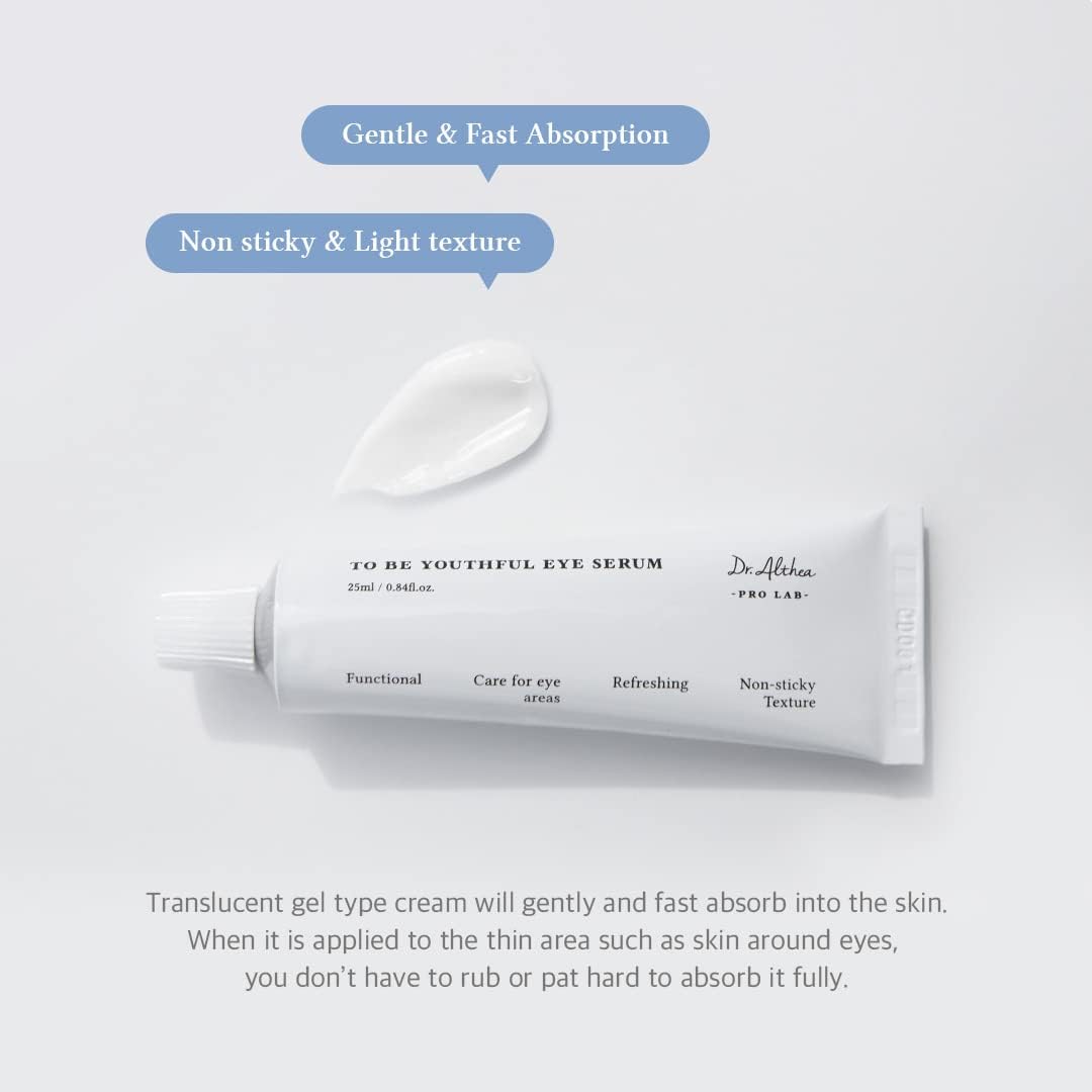 Dr. Althea To Be Youthful Eye Serum – 25ml anti-aging and hydrating eye cream for fine lines and wrinkles
