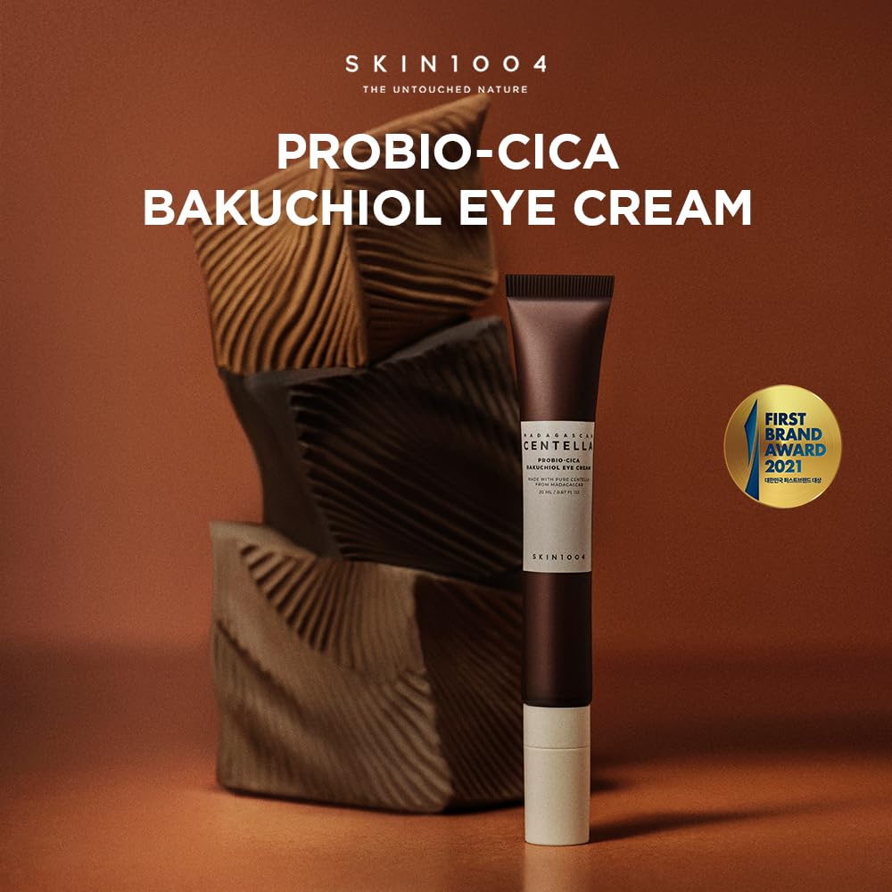 SKIN1004 Centella Probio-Cica Bakuchiol Eye Cream – 20ml brightening and anti-wrinkle Korean eye cream for sensitive skin