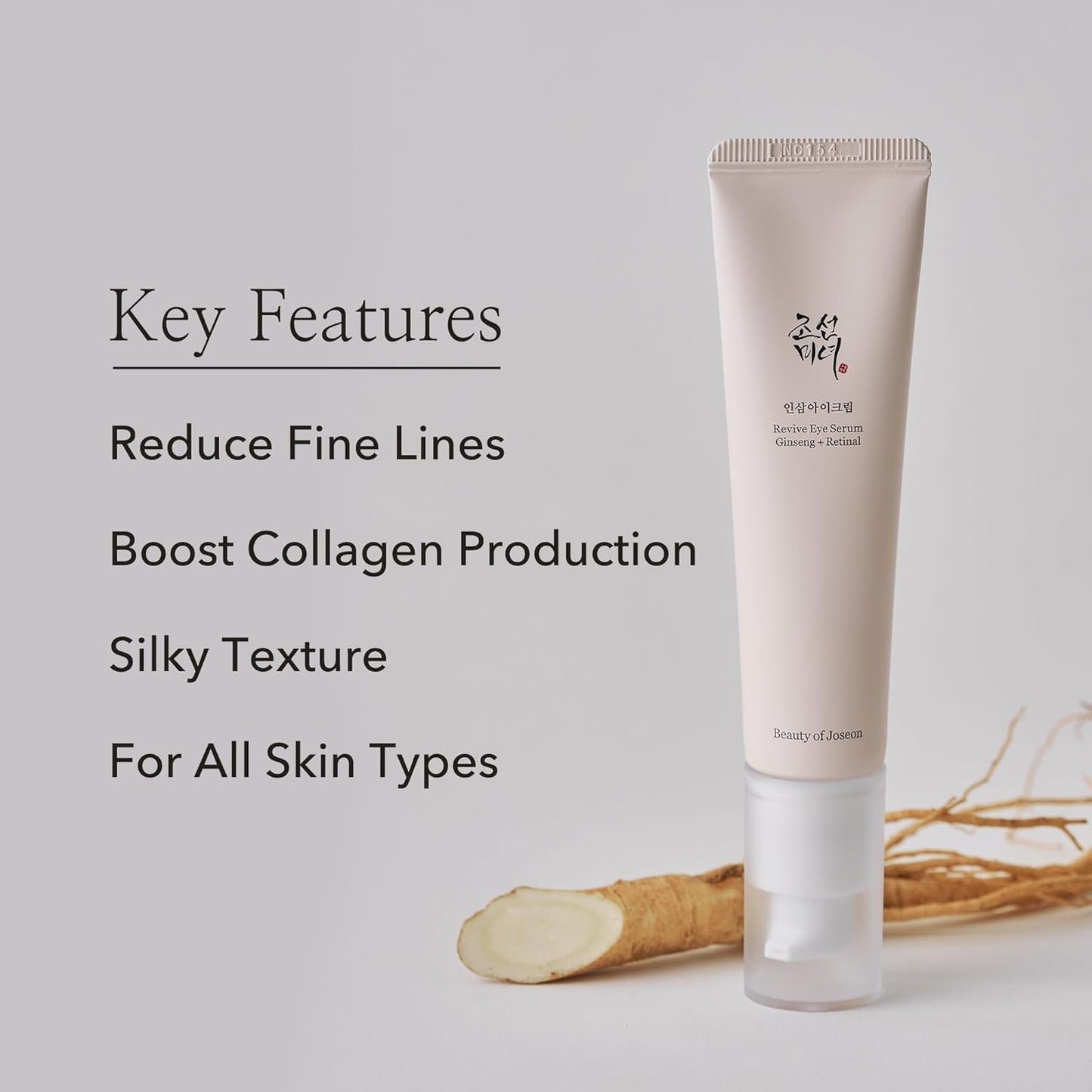 Beauty of Joseon Revive Eye Serum – 30ml with Ginseng and Retinal, anti-aging Korean serum for wrinkles and hydration