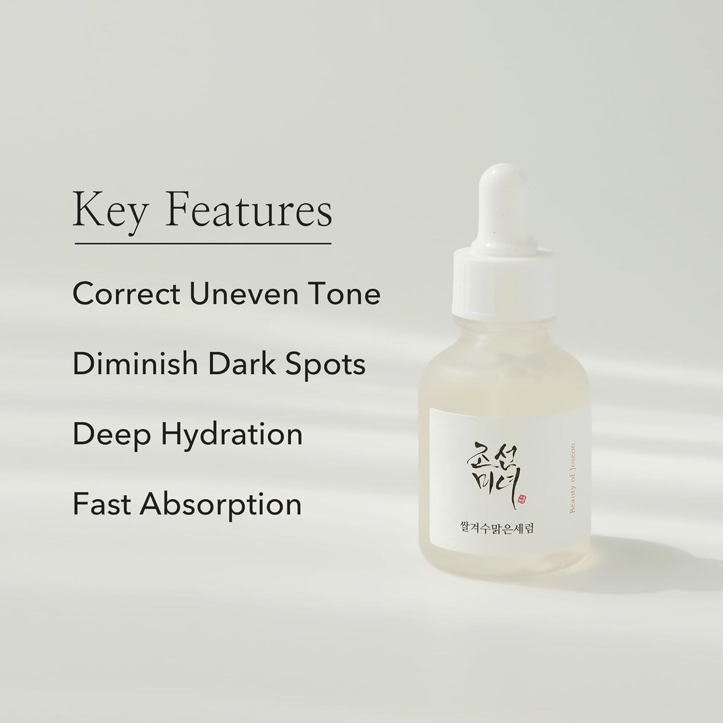 Beauty of Joseon Glow Deep Serum with Rice and Alpha-Arbutin – Korean brightening serum for dark spots and dull skin