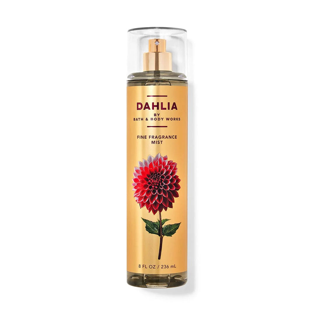 Bath & Body Works Dahlia Fine Fragrance Mist – 236ml Packaging