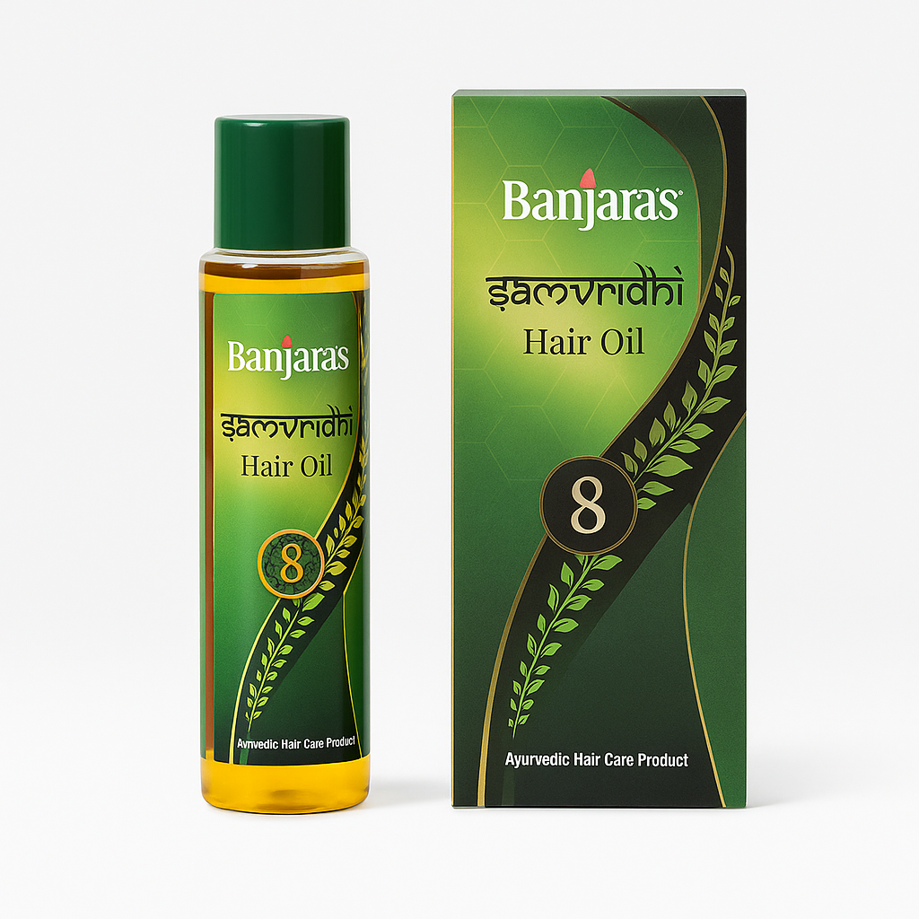 Banjara's Banjaras Samvridhi Hair Oil - 125ML Packaging