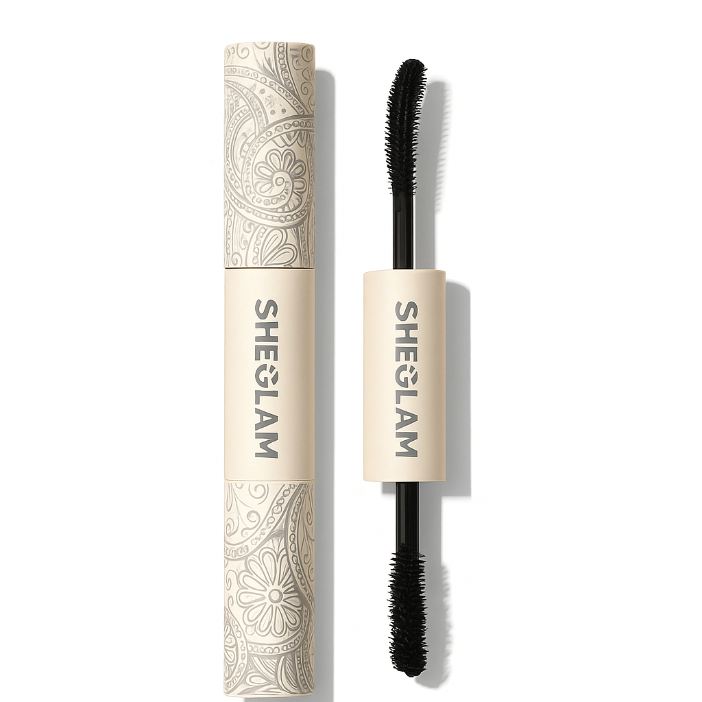 SHEGLAM All-In-One Volume & Length Mascara – Washable Black tube packaging