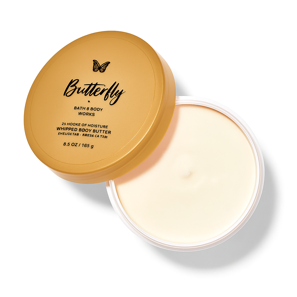 Bath & Body Works Butterfly Whipped Body Butter – 185g Packaging