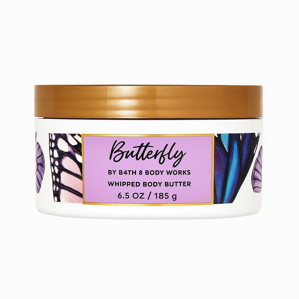 Bath & Body Works Butterfly Whipped Body Butter – 185g Packaging