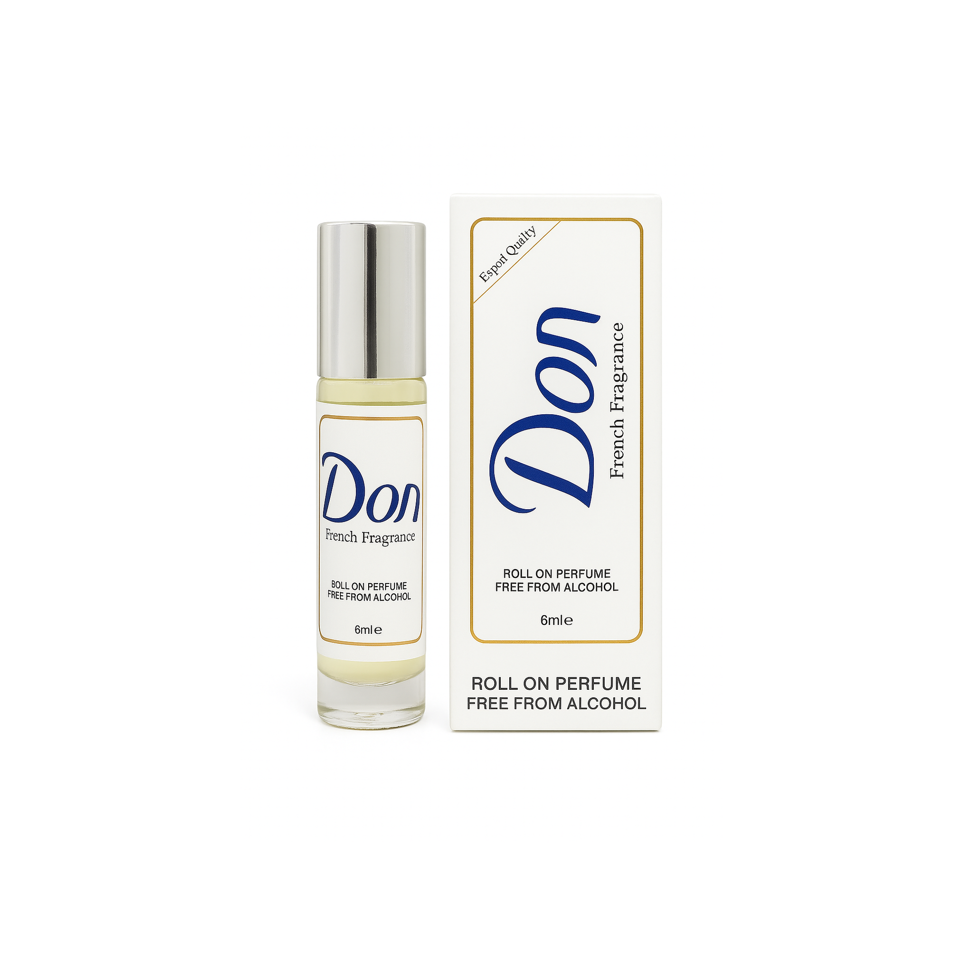 "Don French Fragrance Roll-On – 6ml perfume bottle"