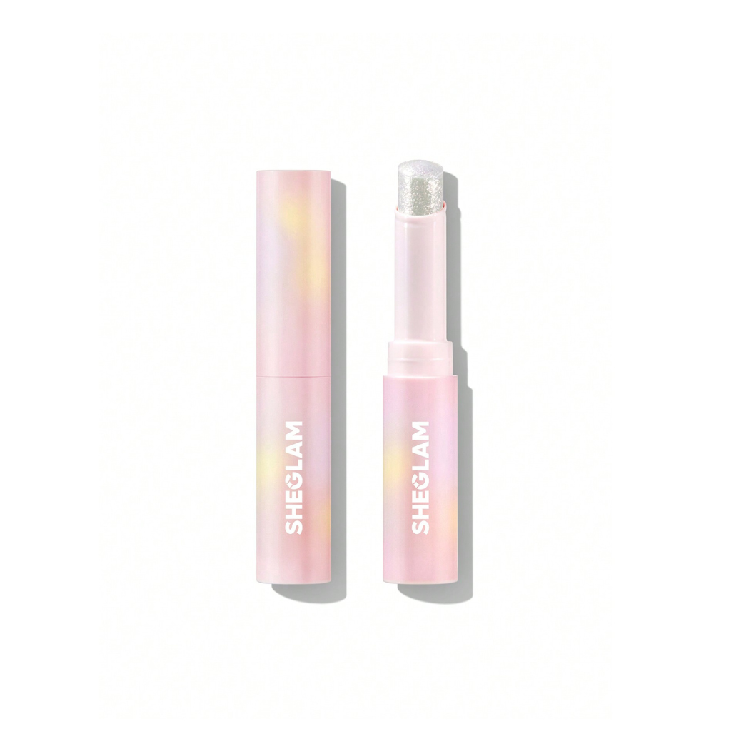 SHEGLAM Crystal Jelly Glaze Stick – Rosy Gem – Rosy-tinted lip balm with glossy finish – Lightweight hydration for naturally glowing lips