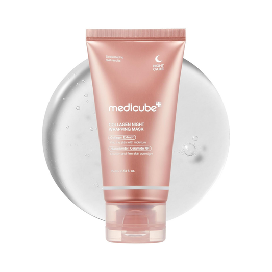 medicube Collagen Night Wrapping Mask – 75ml Korean overnight sleeping mask for hydration and skin firming