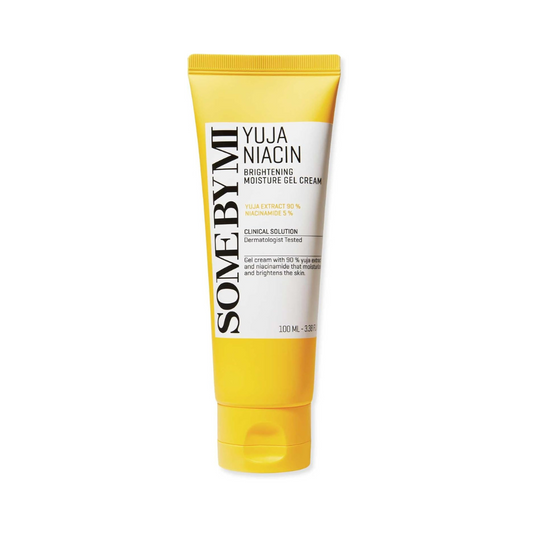 SOME BY MI Yuja Niacinamide Brightening Moisture Gel Cream – lightweight cooling gel cream with 90% yuja & 5% niacinamide for hydration and spot fading