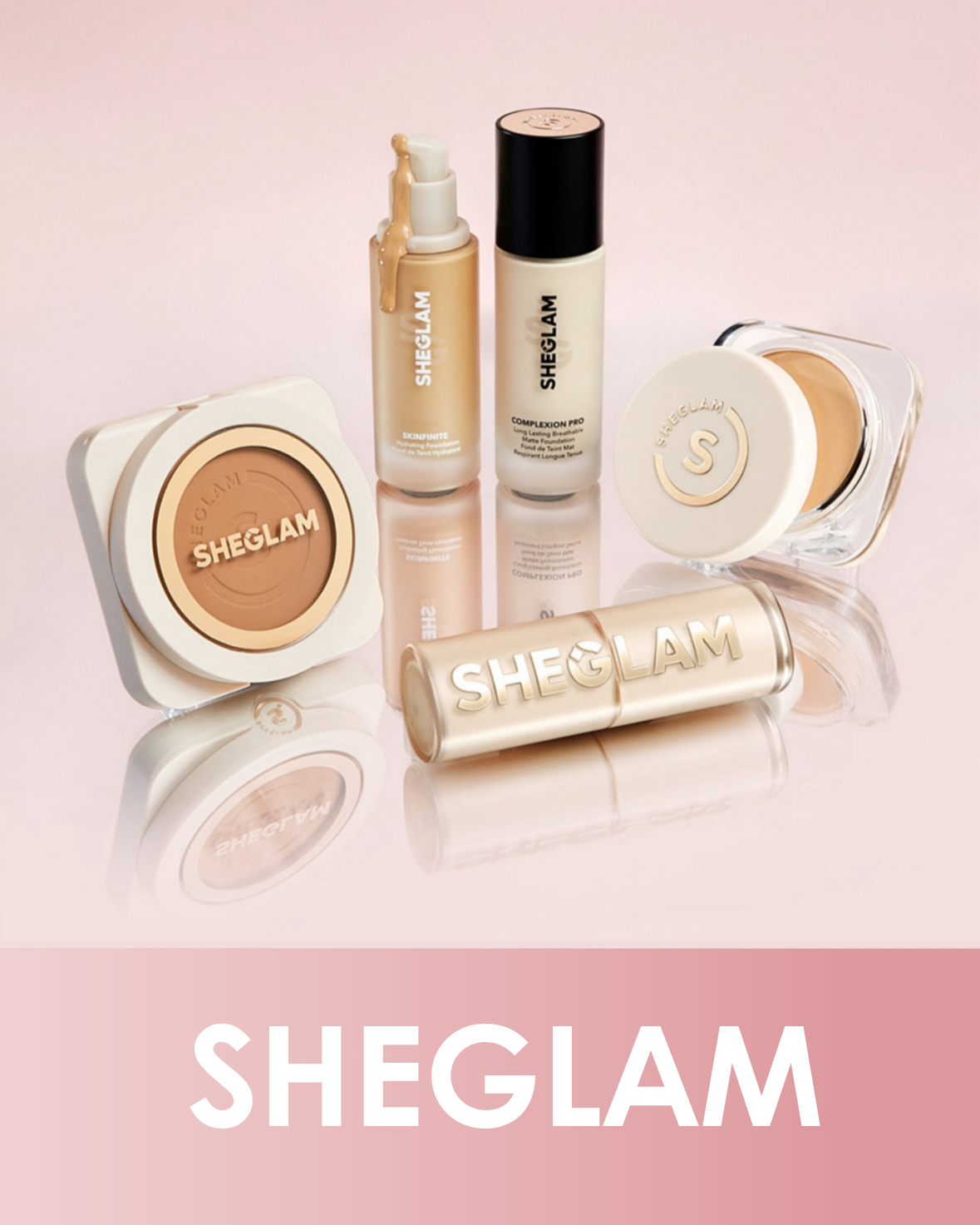 SHEGLAM full makeup collection for bold and glamorous beauty looks – includes high-pigment lipsticks, brow gel, glitter eyeliner, and jelly glaze sticks – perfect for parties, festivals, and daily glam