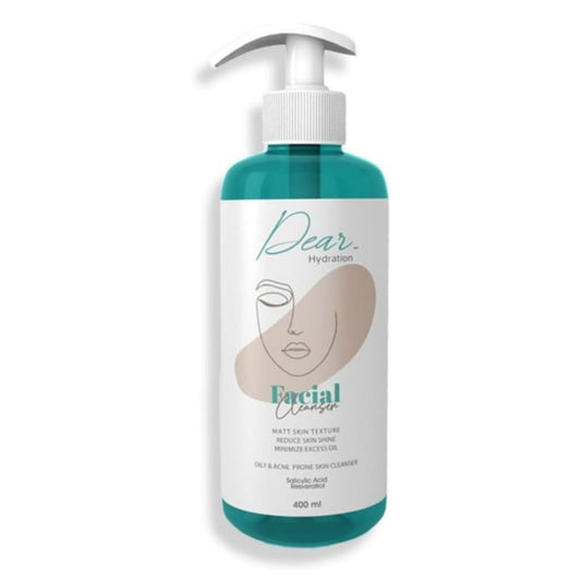 Dear Facial Cleanser – For Oily & Acne-Prone Skin – 400ml packaging
