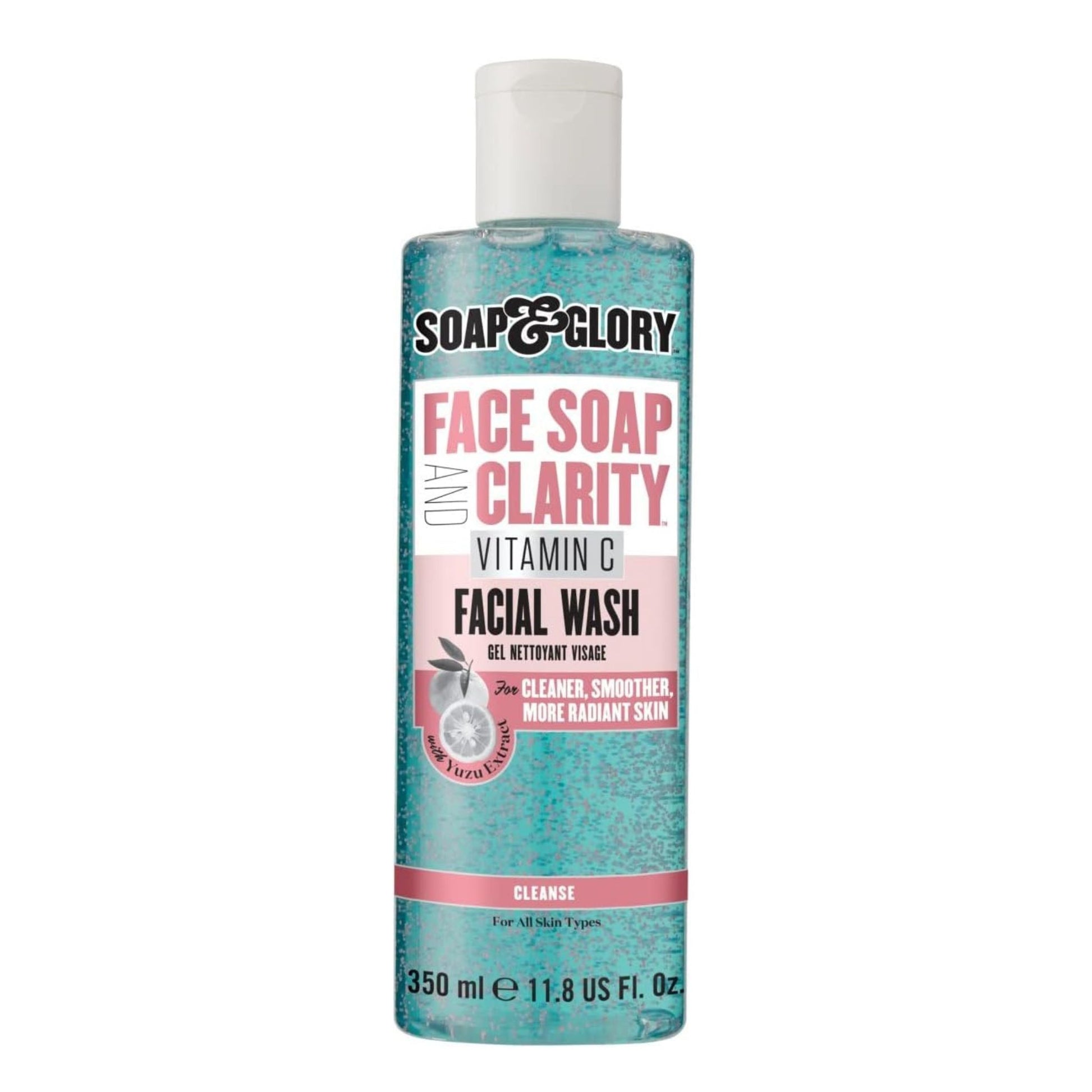 Soap & Glory Vitamin C Facial Wash - 3-in-1 Cleanser for Glowing Skin - 350ml