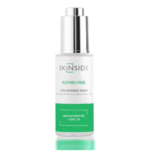 SkinSide Niacinamide 10% + Zinc 1% Oil Control & Pore Minimizing Serum – 25ml Packaging