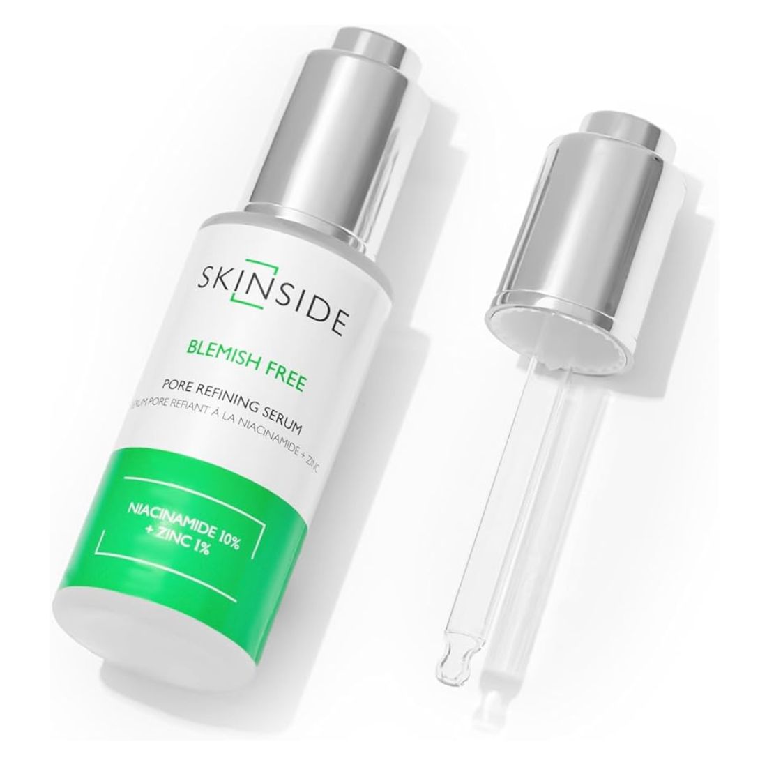 SkinSide Niacinamide 10% + Zinc 1% Oil Control & Pore Minimizing Serum – 25ml Packaging