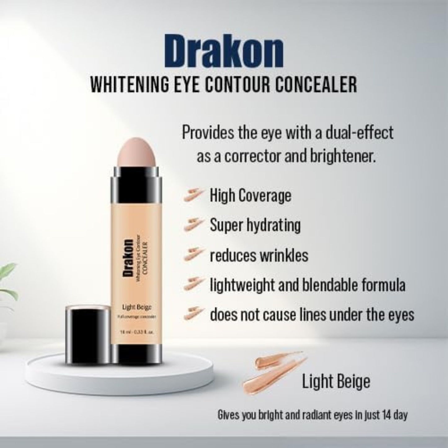 "Drakon Concealer tube Medium Beige 10ml"