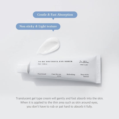 Dr. Althea To Be Youthful Eye Serum – 25ml anti-aging and hydrating eye cream for fine lines and wrinkles


