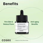 COSRX The Retinol 0.5 Oil 20ml with 0.5% stabilized retinol, squalane and vitamin E for night-time texture and fine line care.
