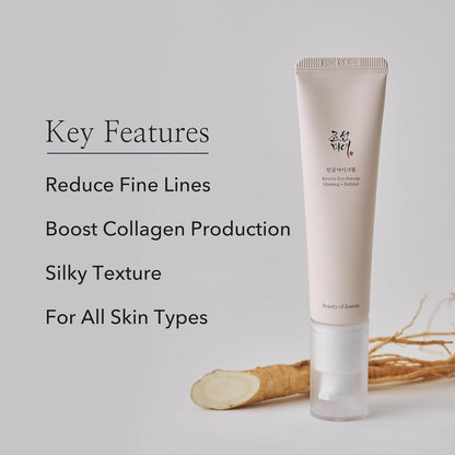 Beauty of Joseon Revive Eye Serum – 30ml with Ginseng and Retinal, anti-aging Korean serum for wrinkles and hydration

