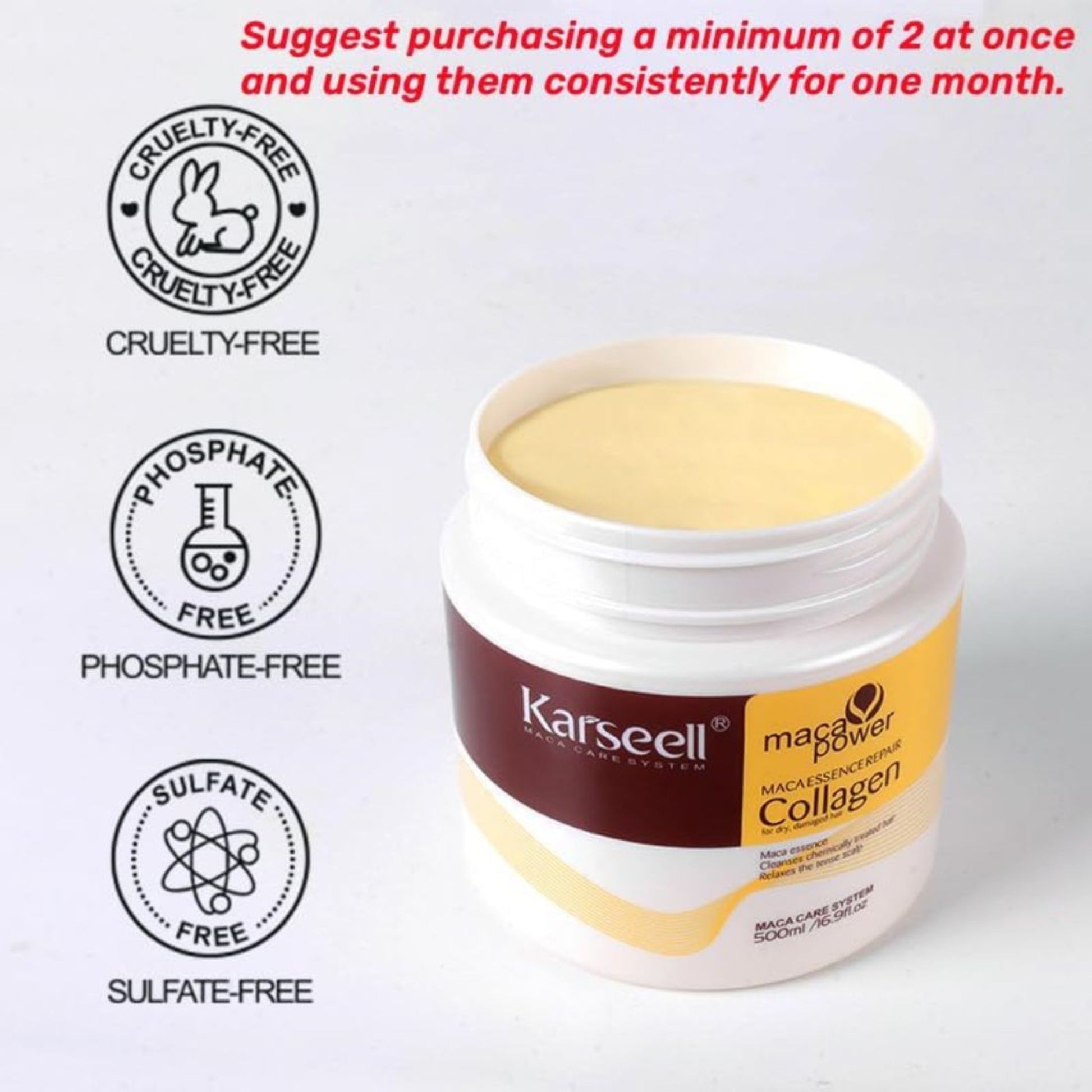 Karseell Collagen Hair Mask – Deep Repair & Nourishment 500ml packaging