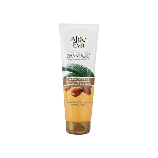 Aloe Eva Strengthening Hair Shampoo with Aloe Vera & Moroccan Argan Oil – 230ml Packaging