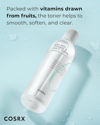 COSRX AHA BHA Vitamin C Daily Toner – 150ml bottle with exfoliating and brightening formula

