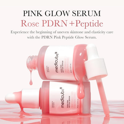 medicube PDRN Pink Peptide Serum – 30ml Korean skin regenerating serum with salmon DNA and peptides
