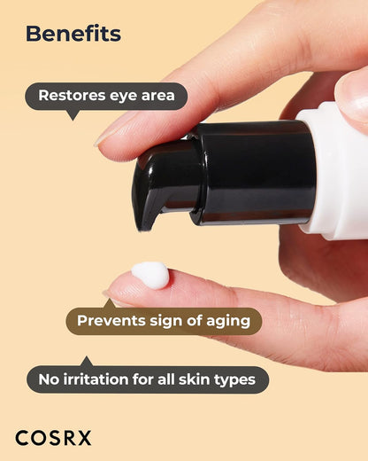 COSRX Advanced Snail Peptide Eye Cream – 25ml lightweight brightening and firming eye treatment with snail mucin