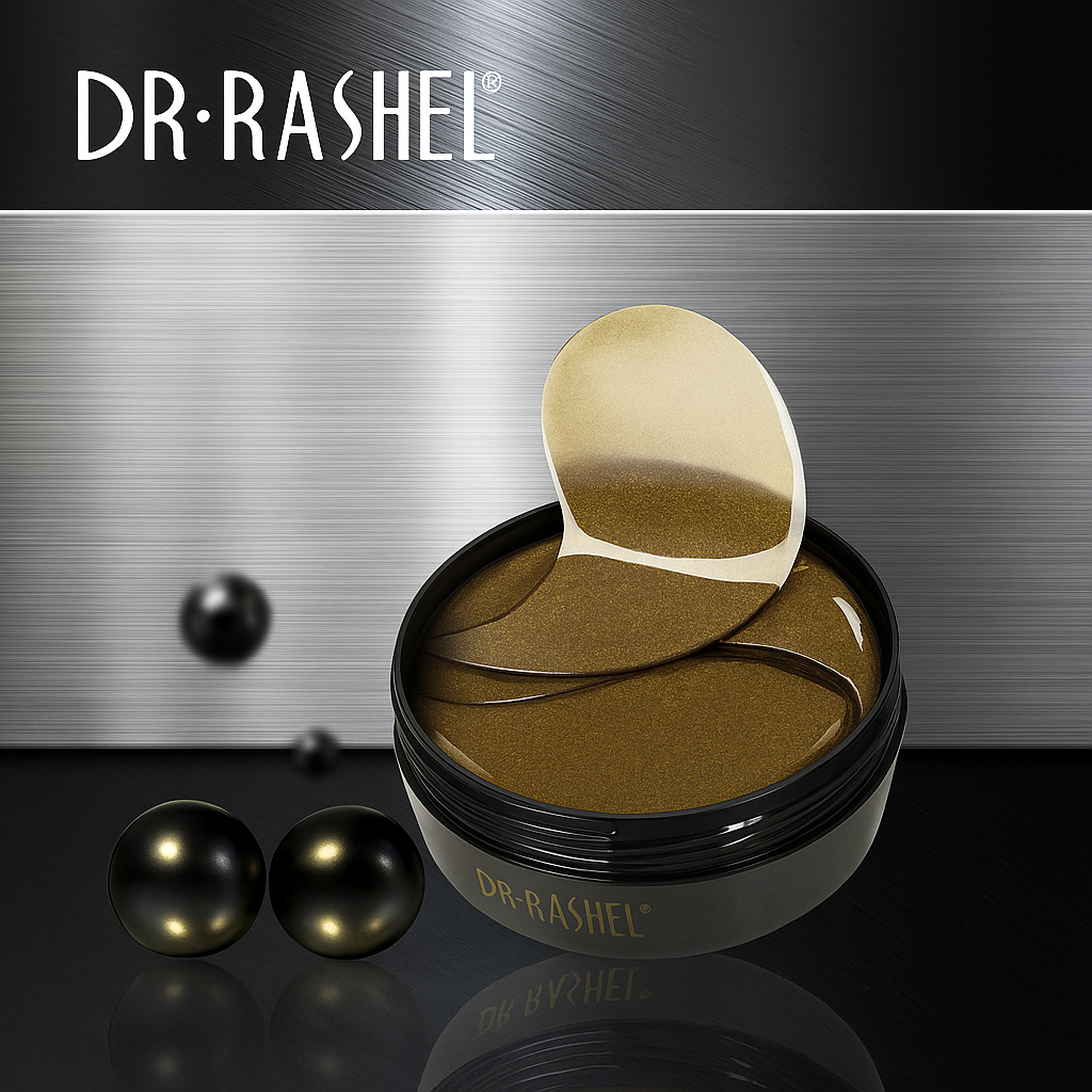 Dr.Rashel Skin Care Gold Black Pearl Hydrogel Eye Mask – 60pcs Packaging