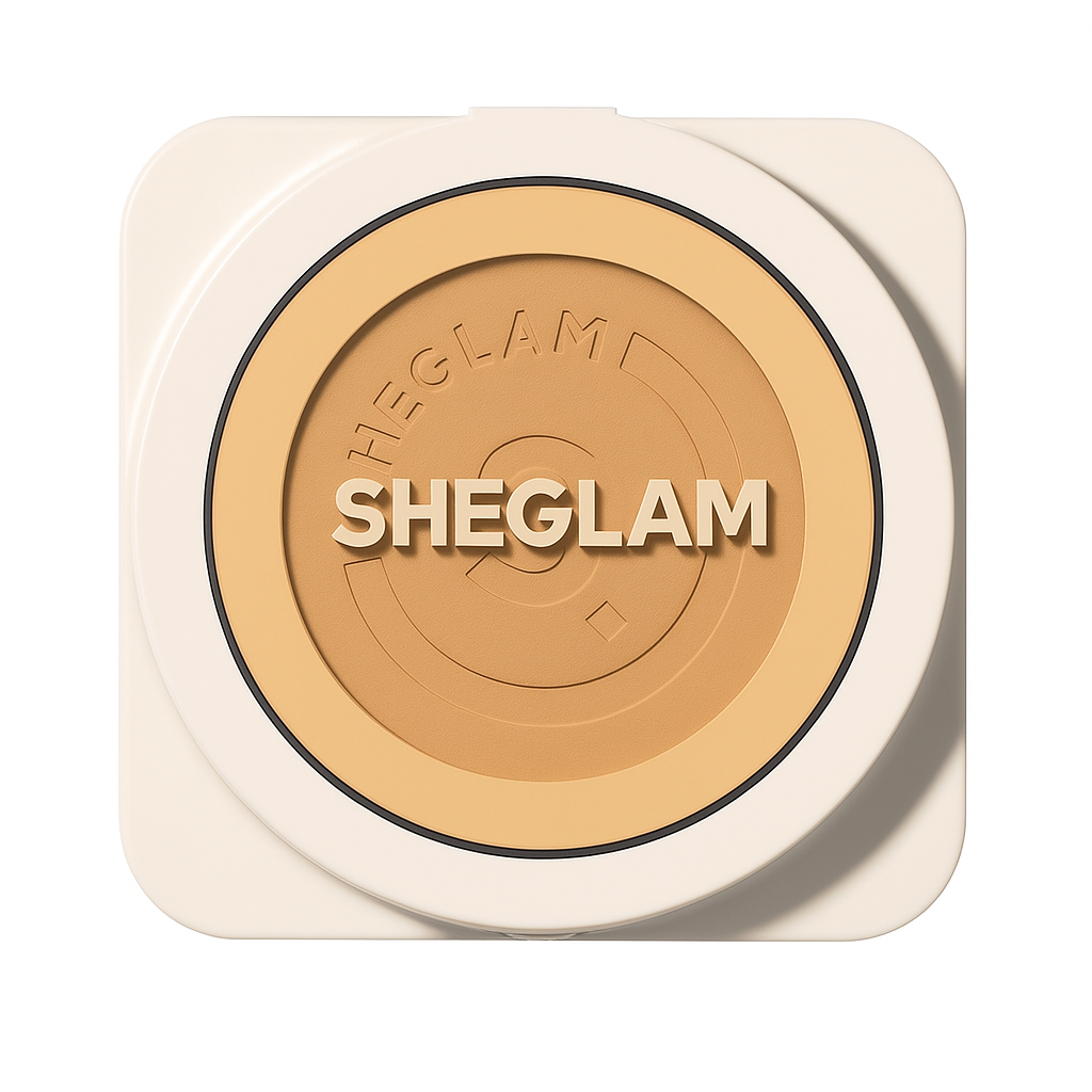 SHEGLAM Skin-Focus High Coverage Powder Foundation – Nude compact packaging