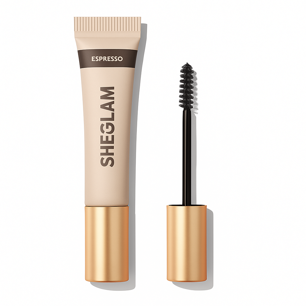 SHEGLAM Hold 'Em Up Tinted Brow Gel – Espresso tube packaging