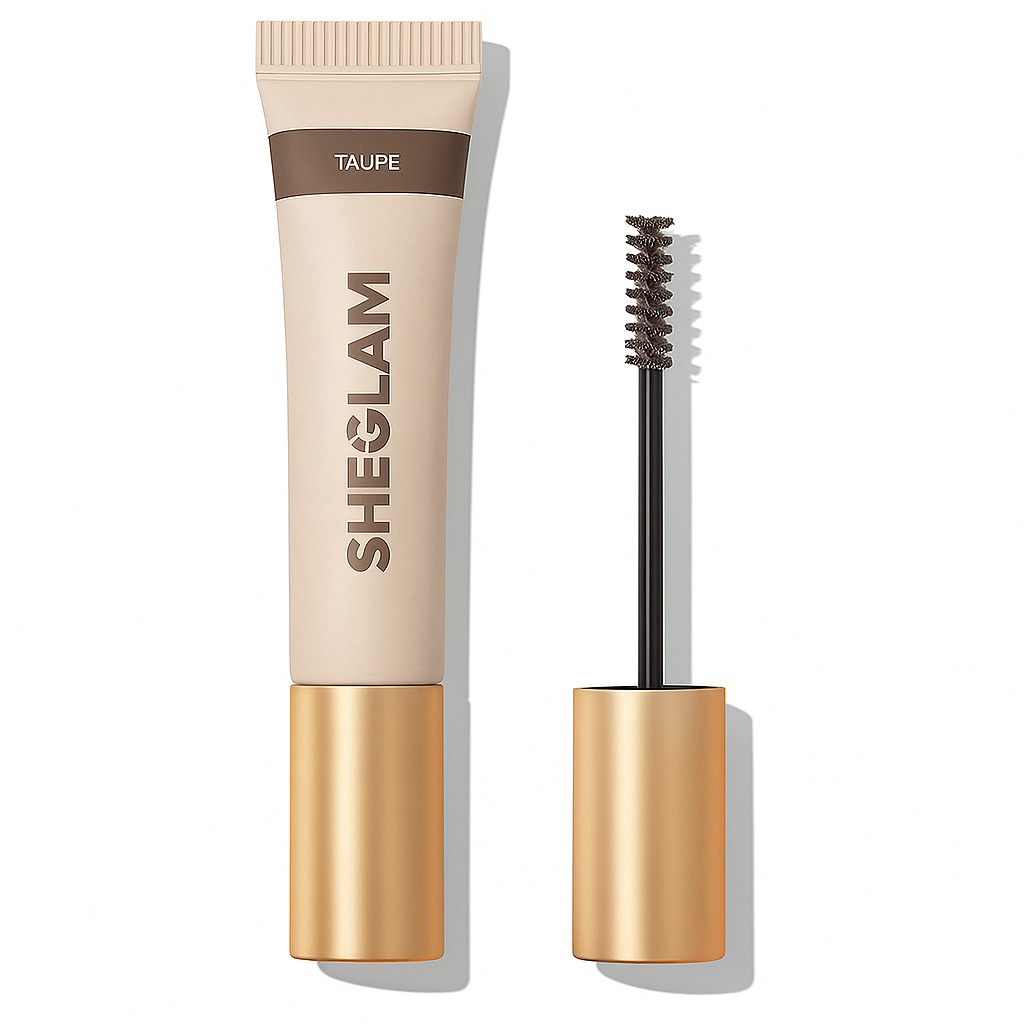 SHEGLAM Hold 'Em Up Tinted Brow Gel – Taupe tube packaging