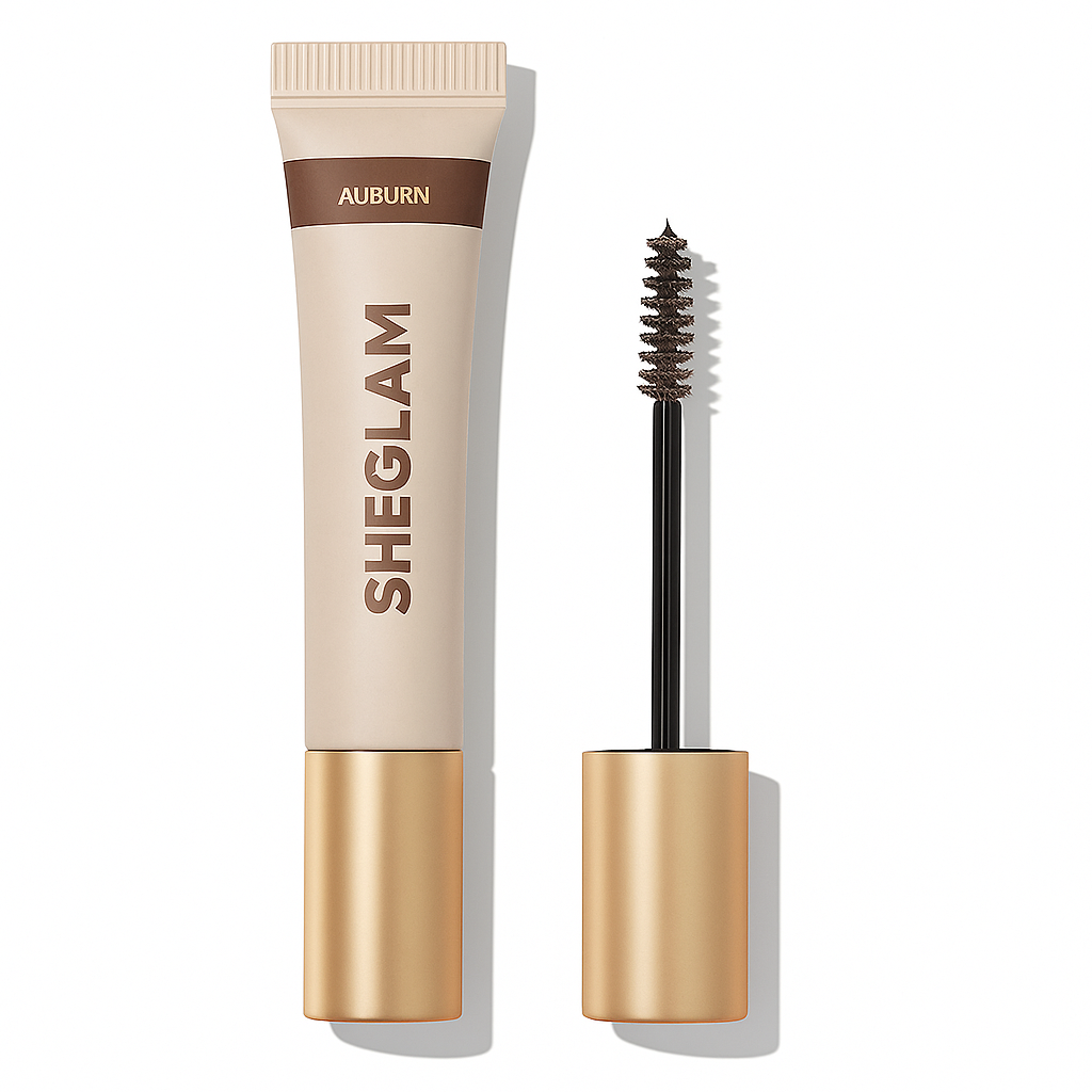 SHEGLAM Hold 'Em Up Tinted Brow Gel – Auburn tube packaging