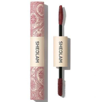 SHEGLAM All-In-One Volume & Length Mascara – Waterproof Burgundy tube packaging