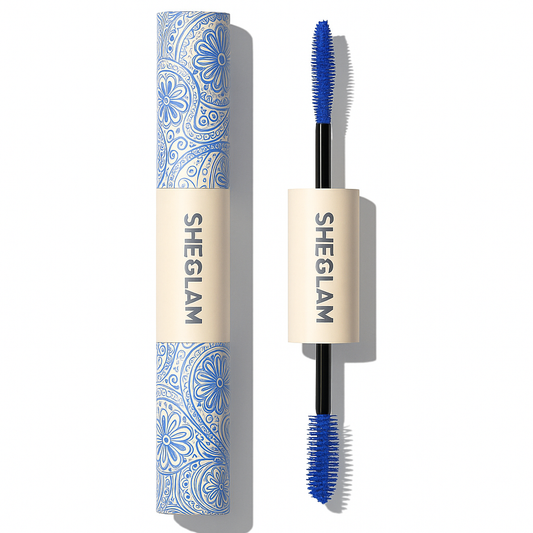 SHEGLAM All-In-One Volume & Length Mascara – Waterproof Blue tube packaging