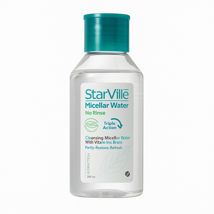 Starville Micellar Water 200ml Bottle Front View

