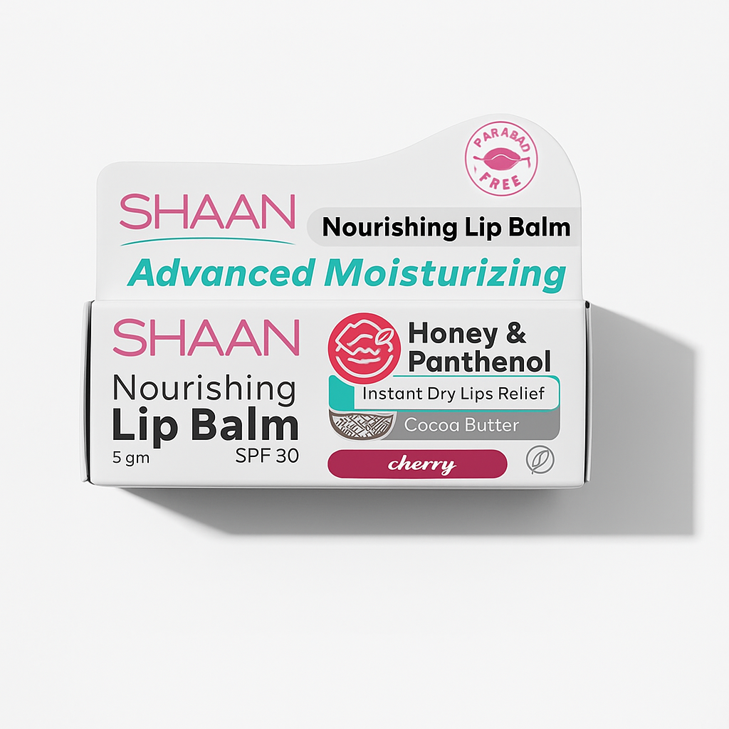 Shaan Cherry Lip Balm SPF 30 with Shea Butter & Vitamin E – 5g Packaging

