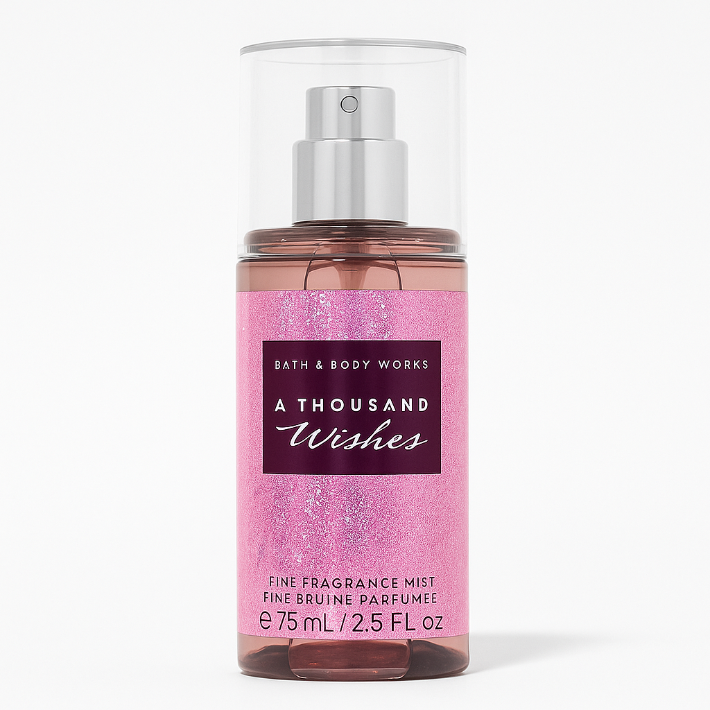 Bath & Body Works A Thousand Wishes Fine Fragrance Mist Travel Size – 75ml Packaging