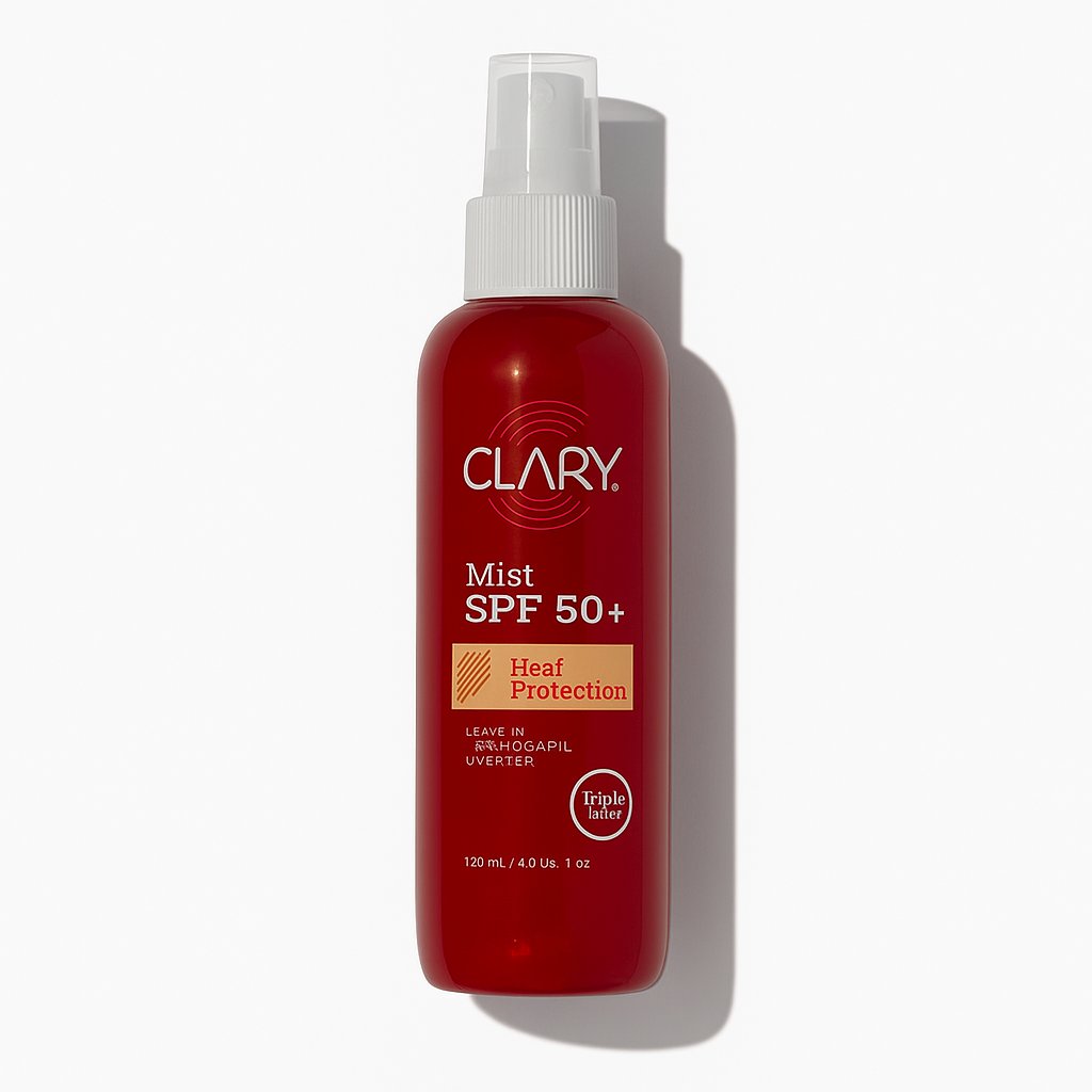 "Clary Hair Mist SPF 50+ – UV protection hair mist for color-safe and sun-exposed hair"