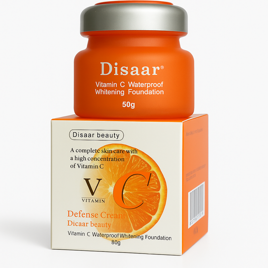 Disaar Vitamin C Waterproof Whitening Foundation – 50g Packaging