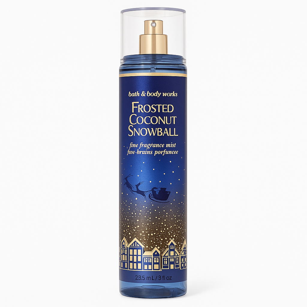 Bath & Body Works Frosted Coconut Snowball Fine Fragrance Mist – 236ml Packaging