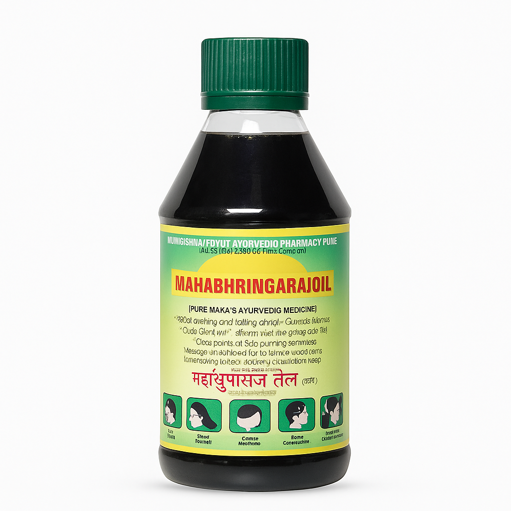 Mahabhringraj Ayurvedic Hair Oil – Ultimate Hair Revival Therapy Packaging