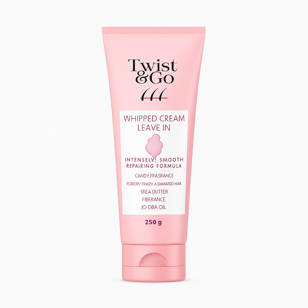 Twist & Go Whipped Cream Leave-In Conditioner – 250g Packaging