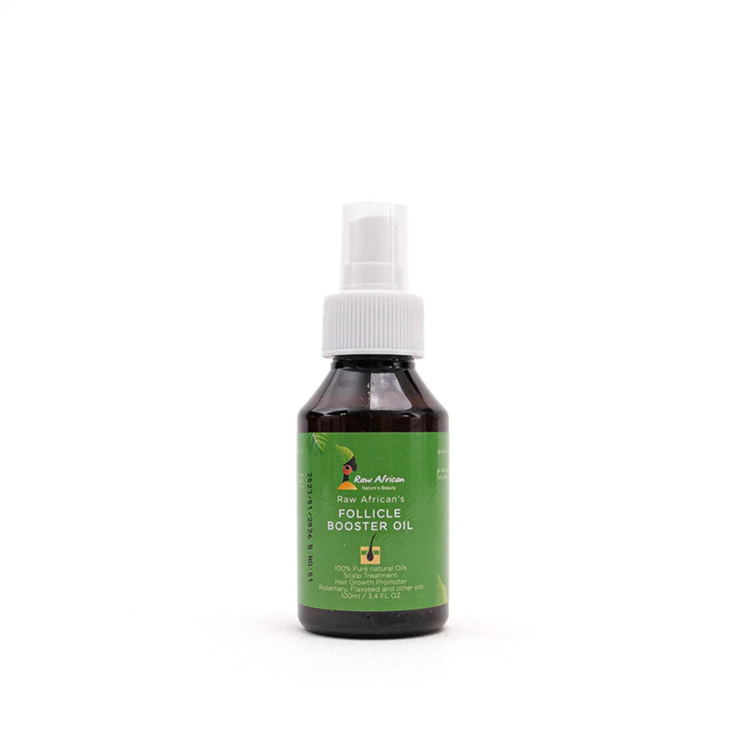 Raw African Hair Follicle Booster Oil Bottle 50ml – Hair Growth & Strengthening
