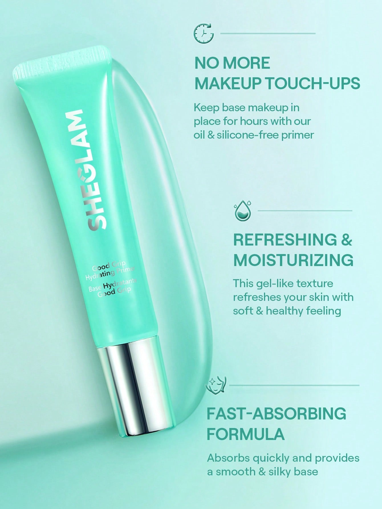 SHEGLAM Good Grip Hydrating Primer bottle packaging