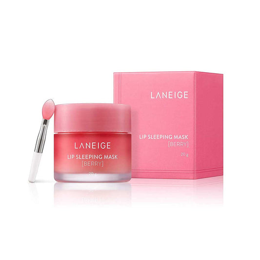 LANEIGE Lip Sleeping Mask Berry 20 g product jar and spatula packaging