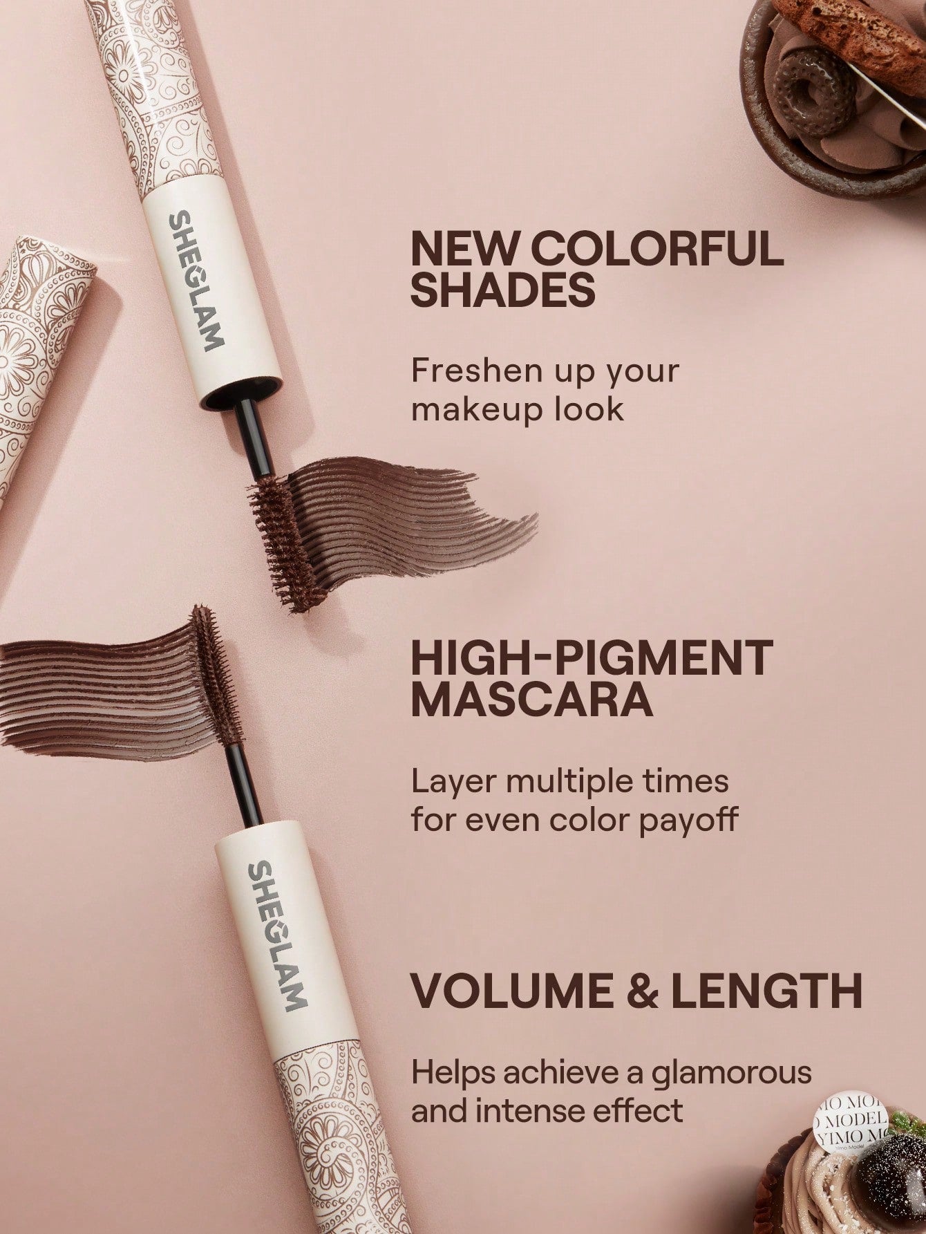 SHEGLAM All-In-One Volume & Length Mascara – Waterproof Macchiato tube packaging