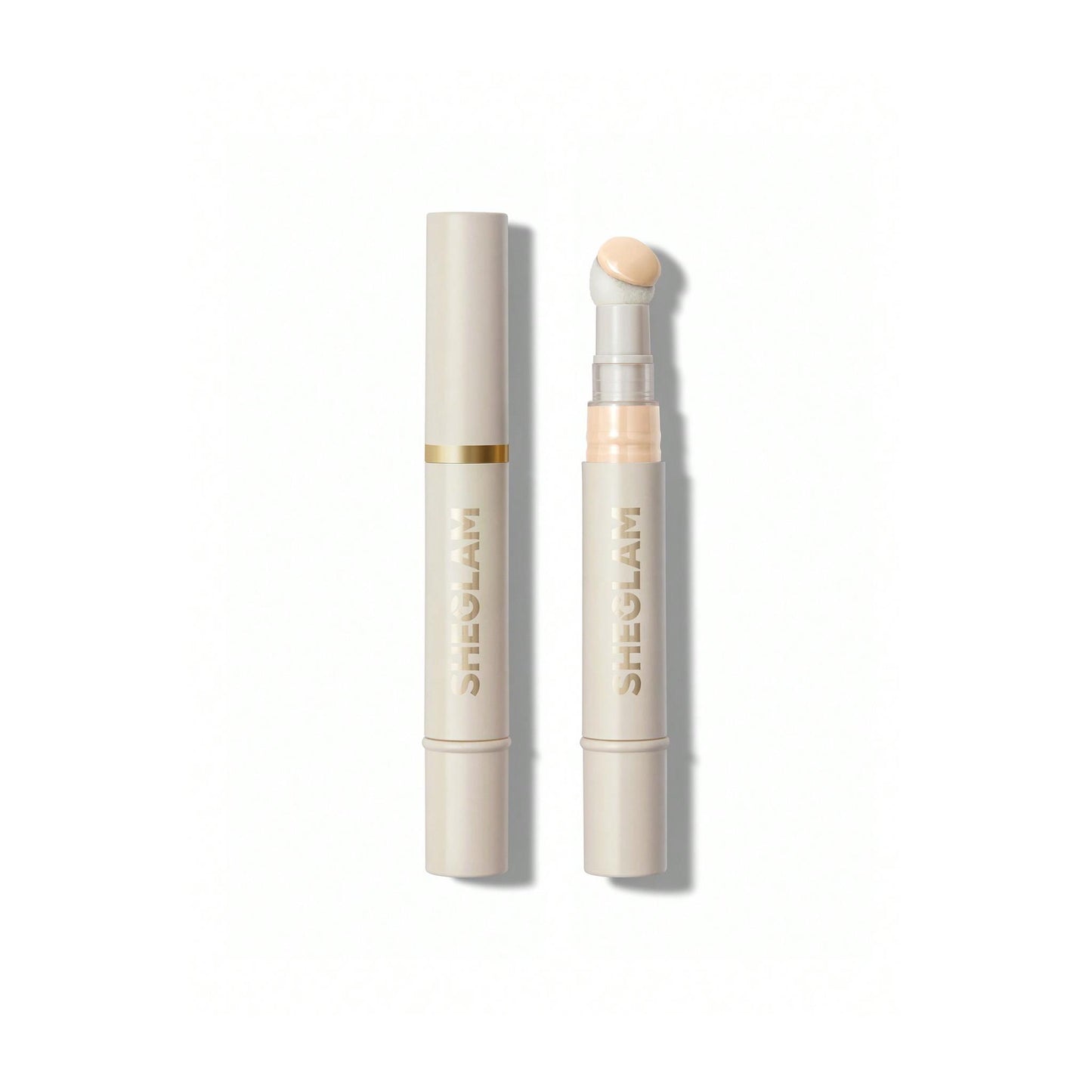 SHEGLAM Complexion Boost Concealer – Linen tube and applicator packaging