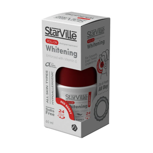 Starville Whitening Roll-On Redberry Scent 60ml front view

